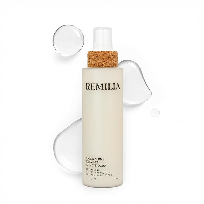 Remilia Rice & Shine Leave-In Conditioner Spray for Detangling- Heat Protectant with Rice Protein... | Amazon (US)