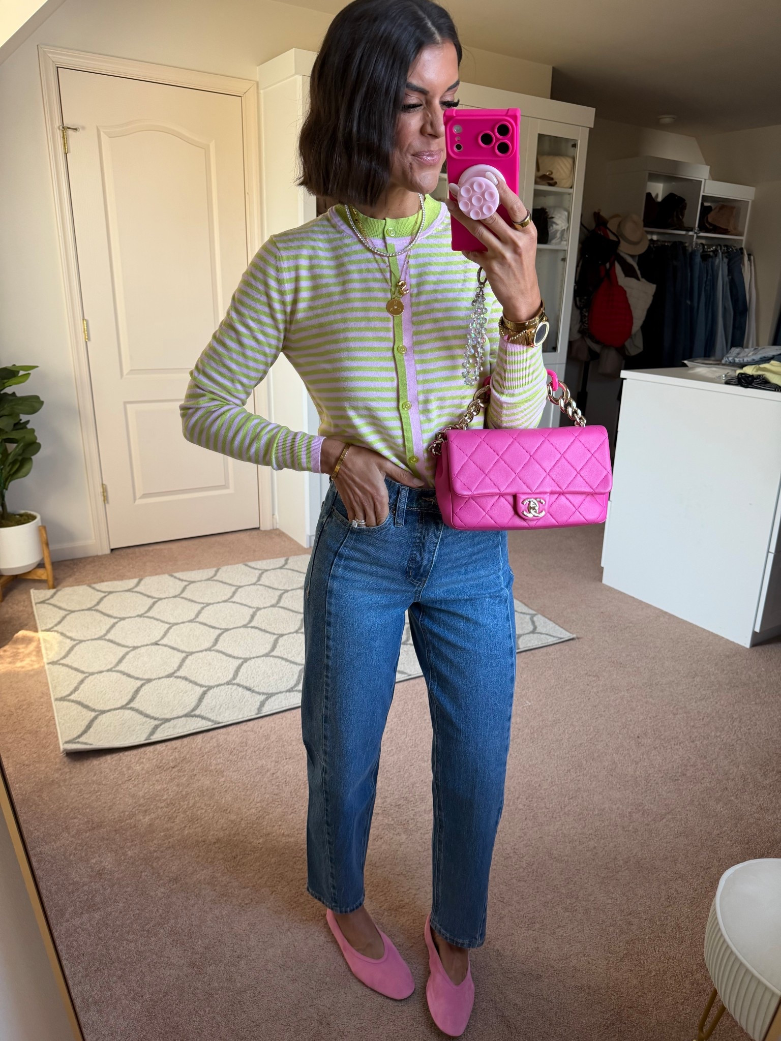 Today’s fit, all Walmart! 
size xs in sweater
Jeans fit tts (I’m 5’5 for reference)
Flats tts

#LTKdayinmylife #LTKSaleAlert #LTKSeasonal