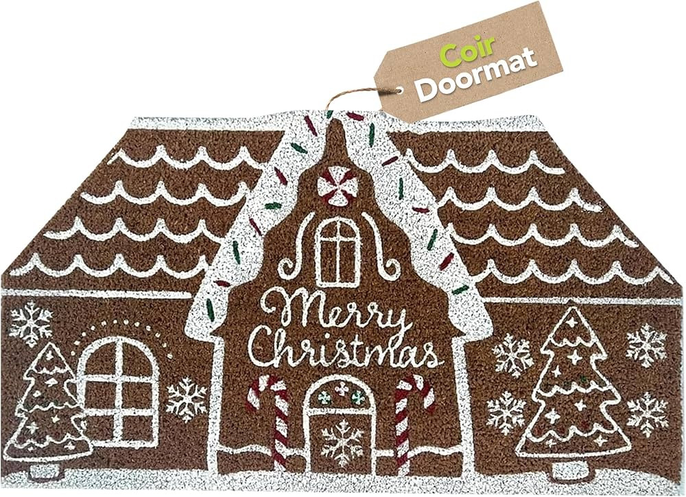 Briarwood Lane Christmas Coco Coir Doormat 30 x18 - Coco Door Mat - Door Mat Outside Entrance - F... | Amazon (US)