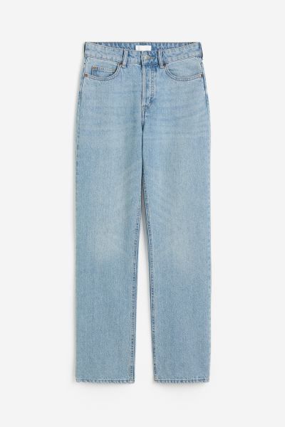 Straight High Jeans - Light denim blue - Ladies | H&M GB | H&M (UK, MY, IN, SG, PH, TW, HK)