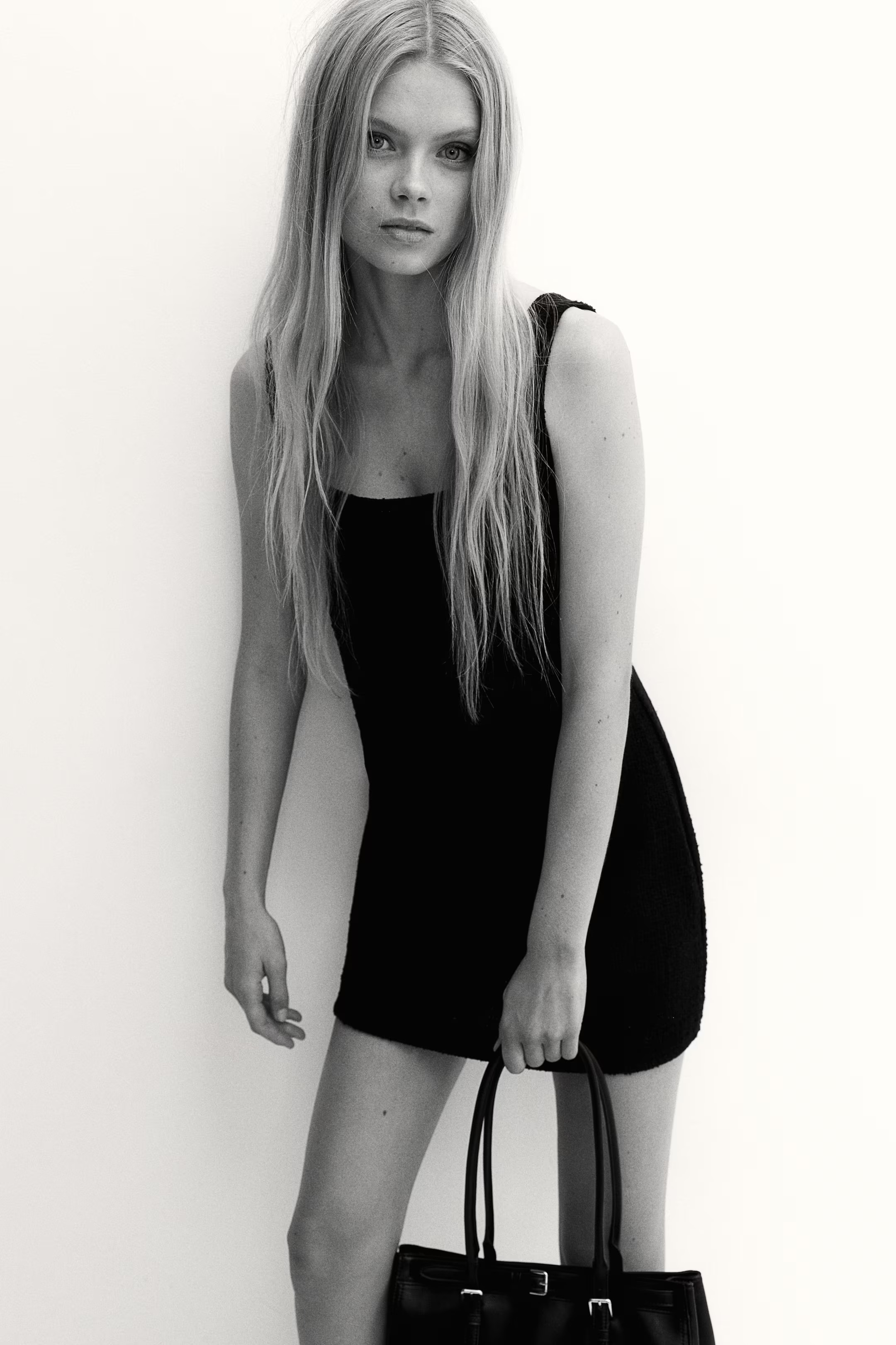 Textured-Weave Dress - Black - Ladies | H&M US | H&M (US + CA)