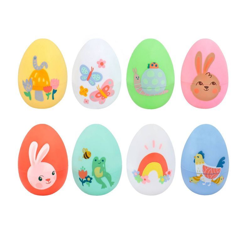 8ct Plastic Fashion Easter Egg Bunny Design - Spritz™ | Target