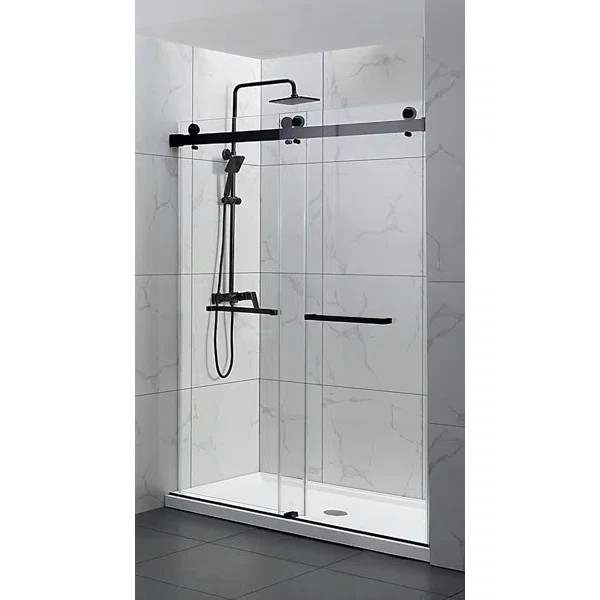 66" - 72" W x 76" H Double Sliding Frameless Shower Door | Wayfair North America