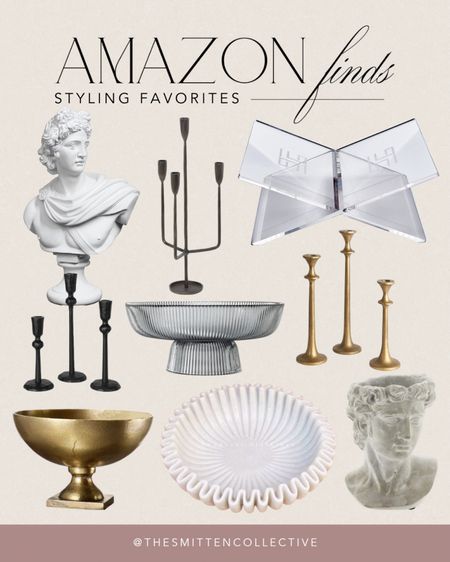 Home decor and styling favorites from Amazon!

bust decor, candlesticks, candleholders, compote vase, fluted bowl, marble ruffled bowl, acrylic book stand, modern, vintage inspired, unique, affordable 

#LTKunder50 #LTKhome #LTKstyletip