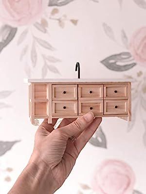 Macy Mae 1:12 Scale Dollhouse 6 Drawer Kitchen Island. Picture Perfect Miniature Doll House Kitch... | Amazon (US)