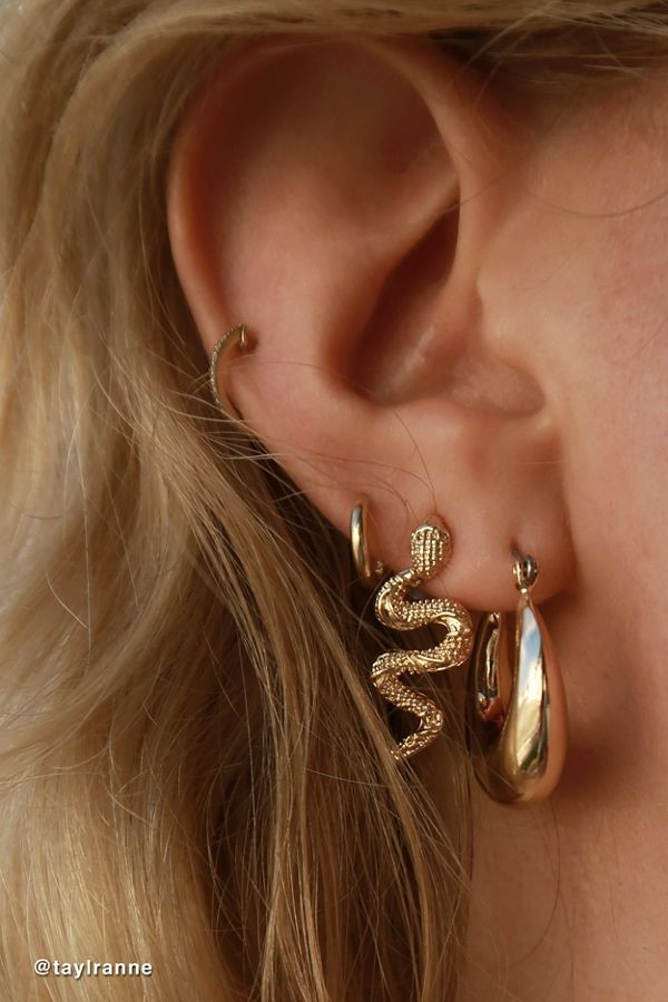 Mini Snake Post Earring | Urban Outfitters (US and RoW)