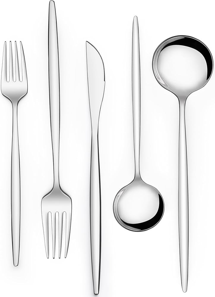 Silverware Set 30 Piece, Wildone Stainless Steel Flatware Set Service for 6, Cutlery Utensil Sets... | Amazon (US)