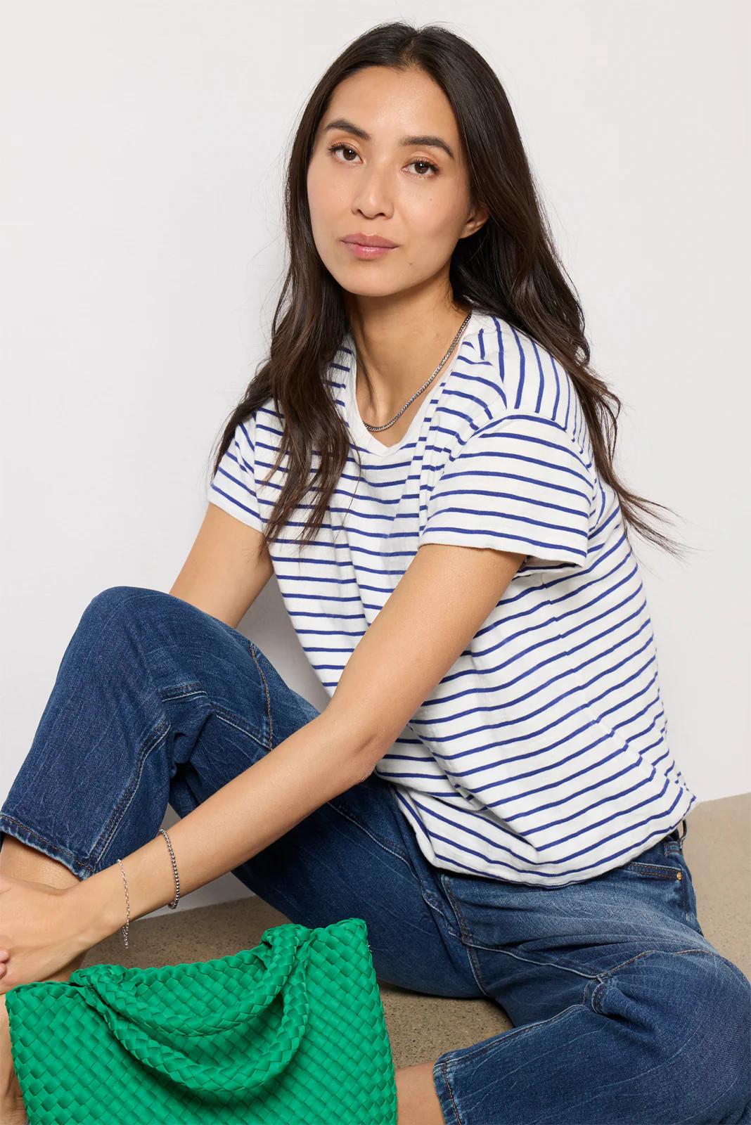 Skye Stripe Bubble Tee | Evereve