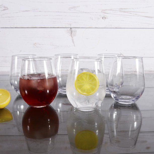 Better Homes & Gardens 19-Ounce Tritan Nuglass Stemless Wine Glass, 6-Pack | Walmart (US)