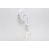 Loui Wall Sconce | White On/Off Switch & Plug-In Option Retro Loft Industrial Minimalist Lamp | Etsy (US)
