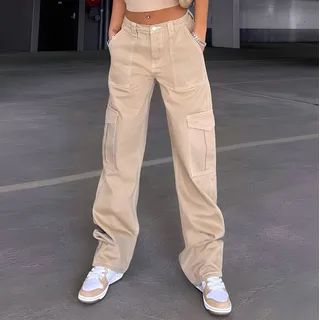 High-Waist Cargo Pants | YesStyle Global