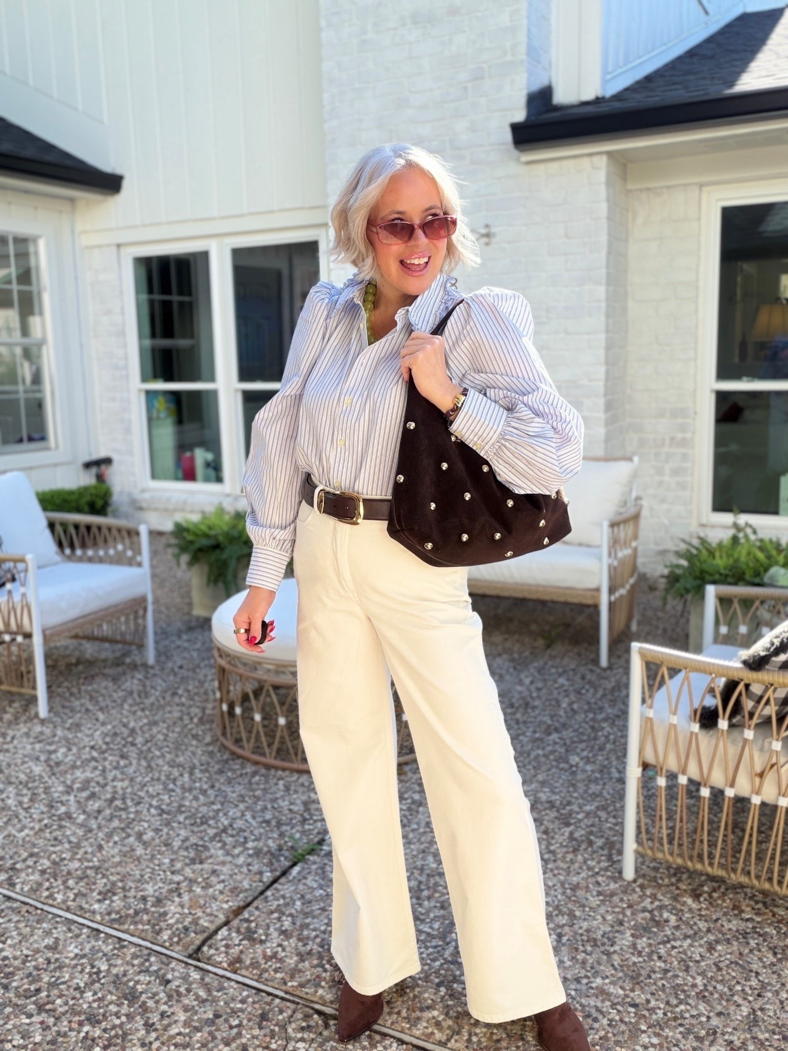 Loving this look from Ann Taylor!
Top: M
Pants: 6


#LTKdayinmylife #LTKgrwm #LTKOver40