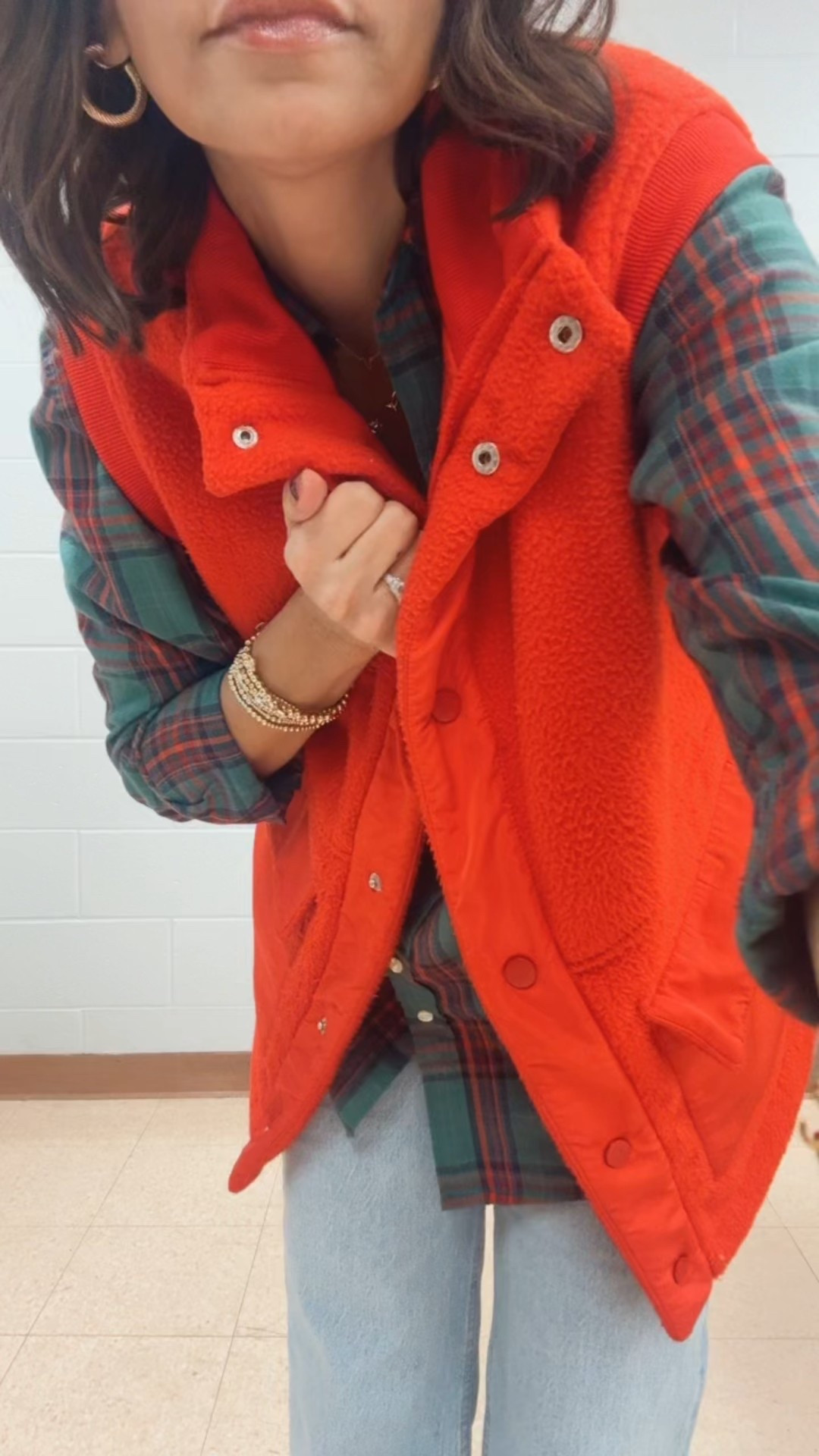 Teacher outfit of the day 
Holiday outfit 
Plaid shirt 
Fleece vest 


#LTKFindsUnder100 #LTKHoliday #LTKWorkwear