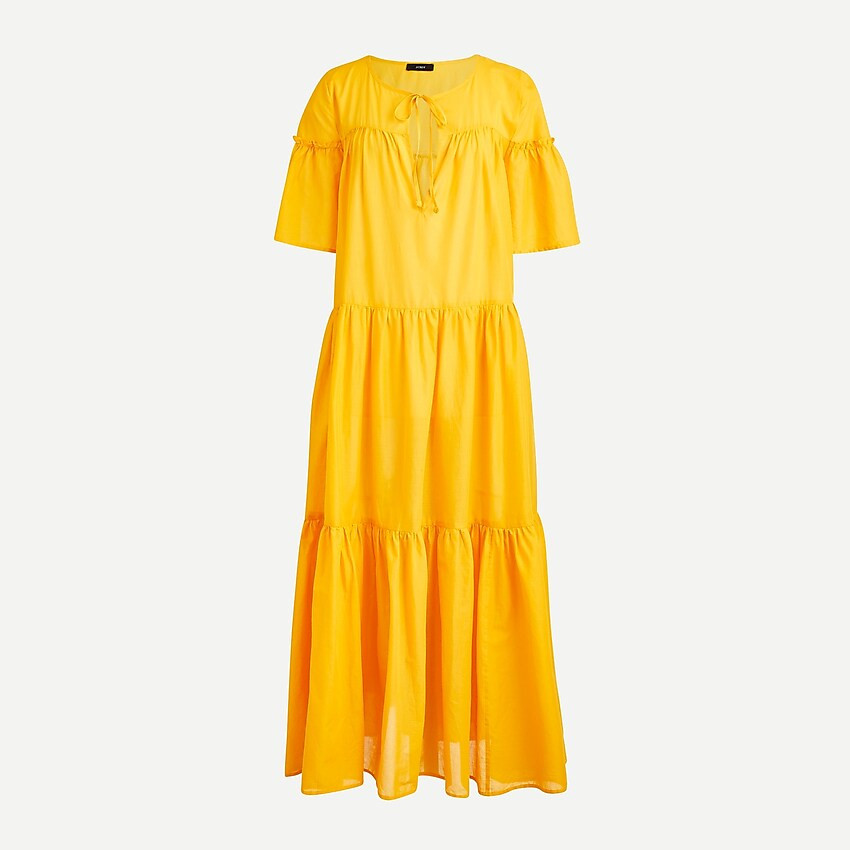Tiered cotton voile beach dress | J. Crew US