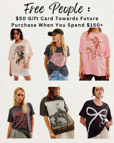 Free People Graphic Tees

#LTKfindsunder100 #LTKstyletip #LTKSeasonal