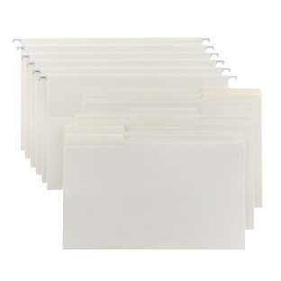 Legal-Size Interior/Hanging File Folders White Pkg/12 | The Container Store