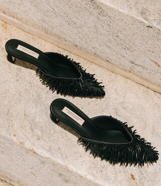 Antonio Melani x Elizabeth Damrich Babe Satin Mules | Dillard's | Dillard's