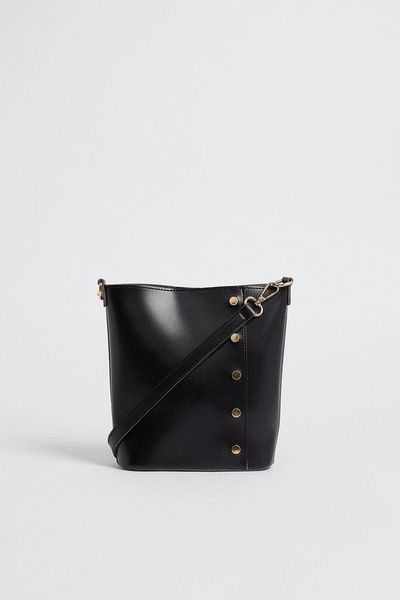 Twist Detail Handle Studded Tote Bag | Debenhams UK
