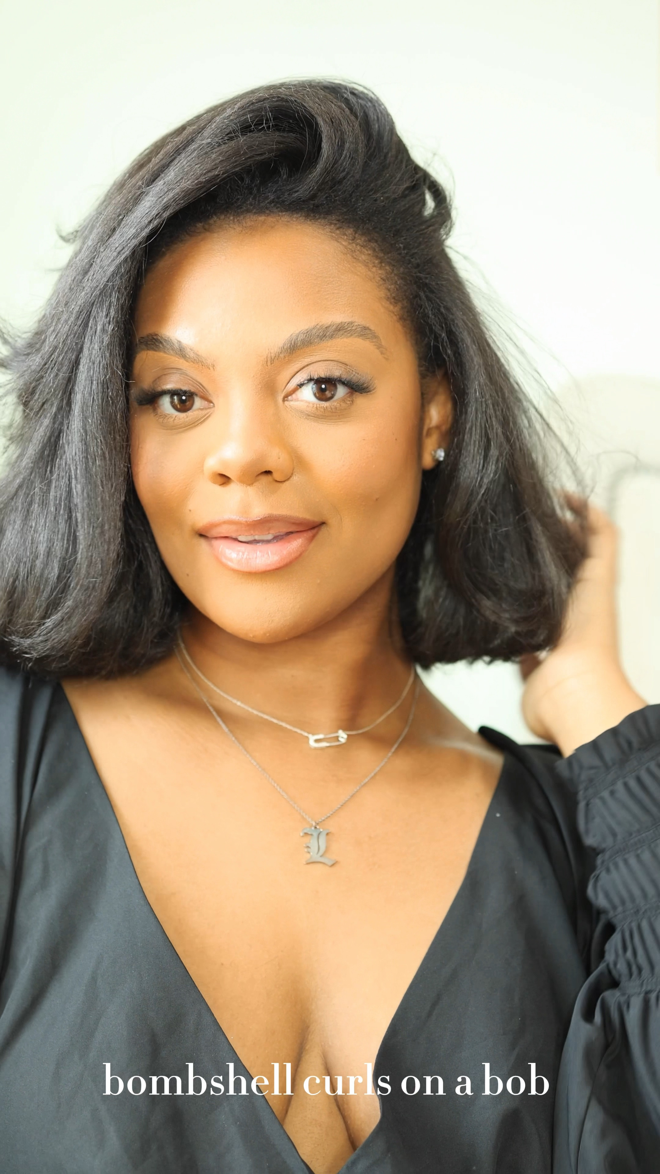 Bombshell/volume curls on a bob. 

#LTKstyletip #LTKfindsunder50 #LTKbeauty