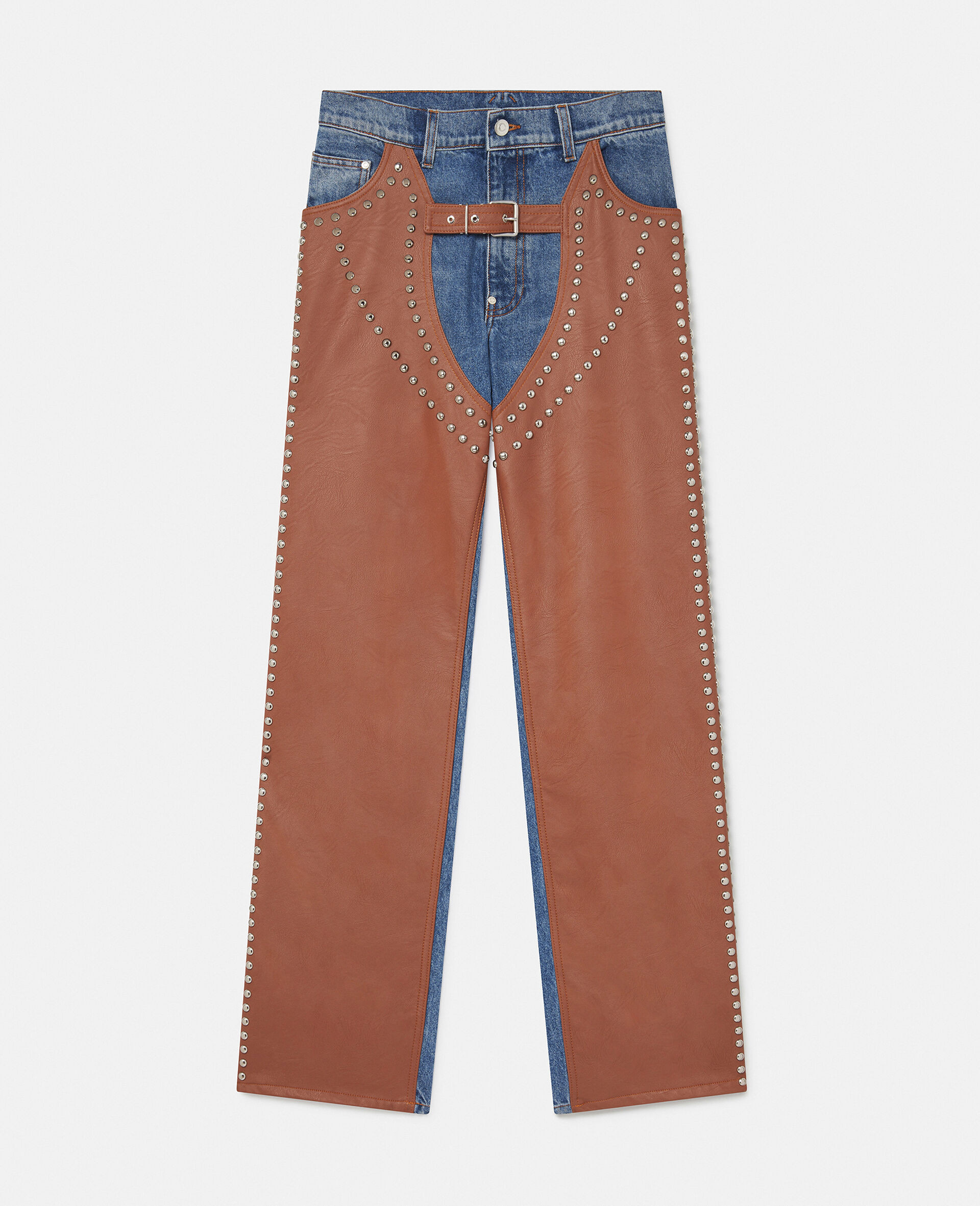 Chaps High-Rise Straight-Leg Jeans | Stella McCartney (Global)