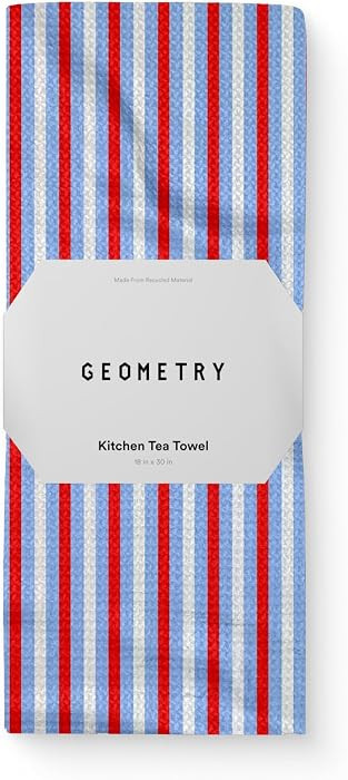 GEOMETRY Kitchen Towels - Quick Dry, Absorbent Microfiber Dish Towels for 4th of July, Memorial D... | Amazon (US)