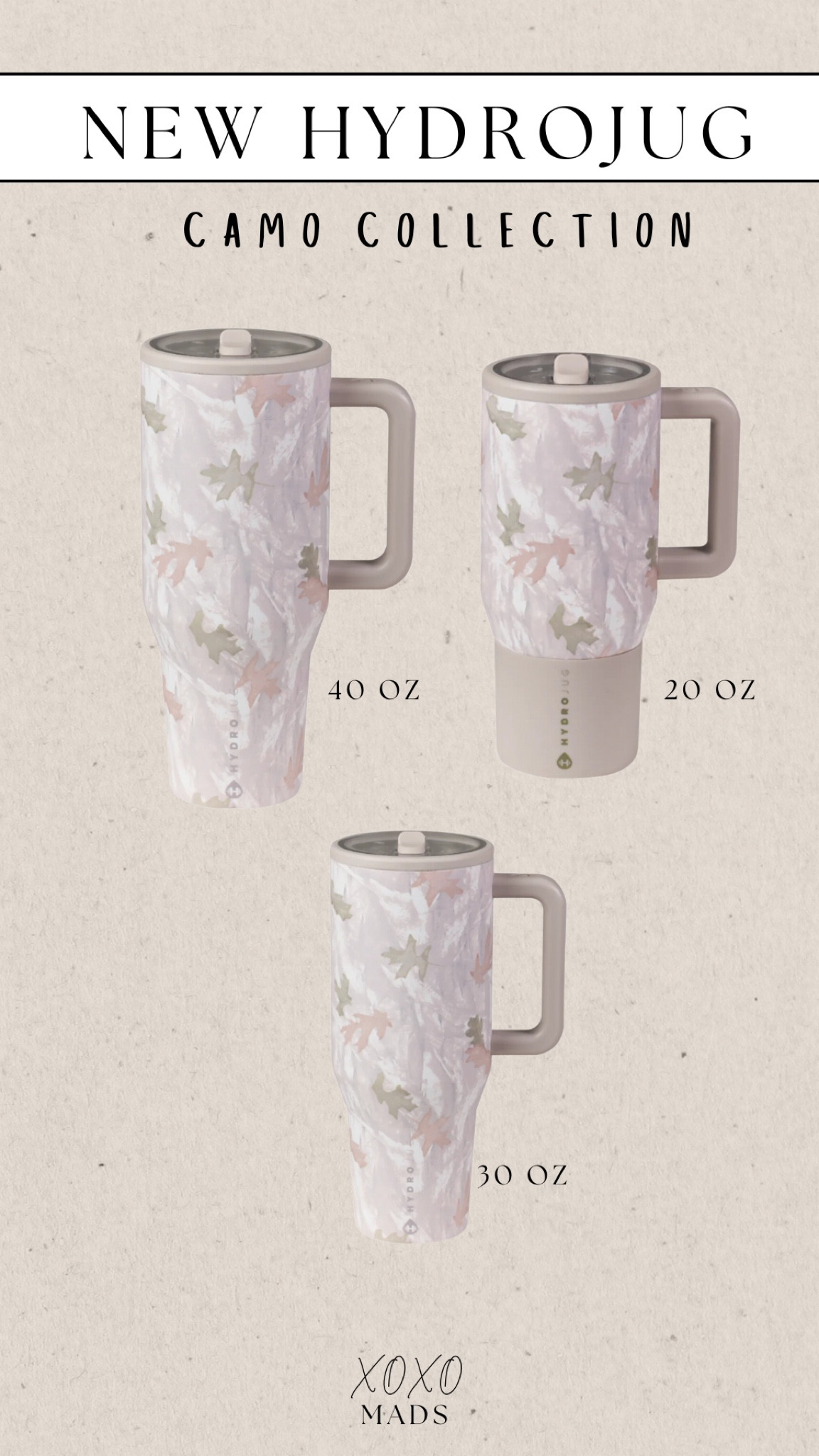 New Hydro Collection “Camo” 
I am trying the 30 oz this time!! 
Hands down my favorite cups 🙌🏼 

#LTKGiftGuide #LTKFindsUnder50 #LTKActive