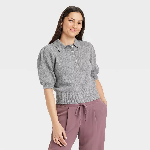 Women's Polo Sweater - A New Day™ | Target