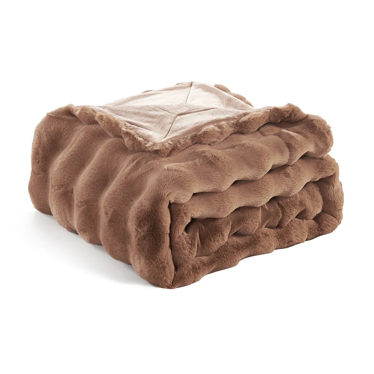 Bubble Faux Fur Throw Blanket | Wayfair North America
