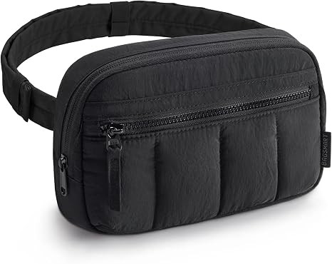 BAGSMART Fanny Packs for Women Cross Body, Quilted Puffy Belt Bag with Pockets, Fashion Waist Pac... | Amazon (US)