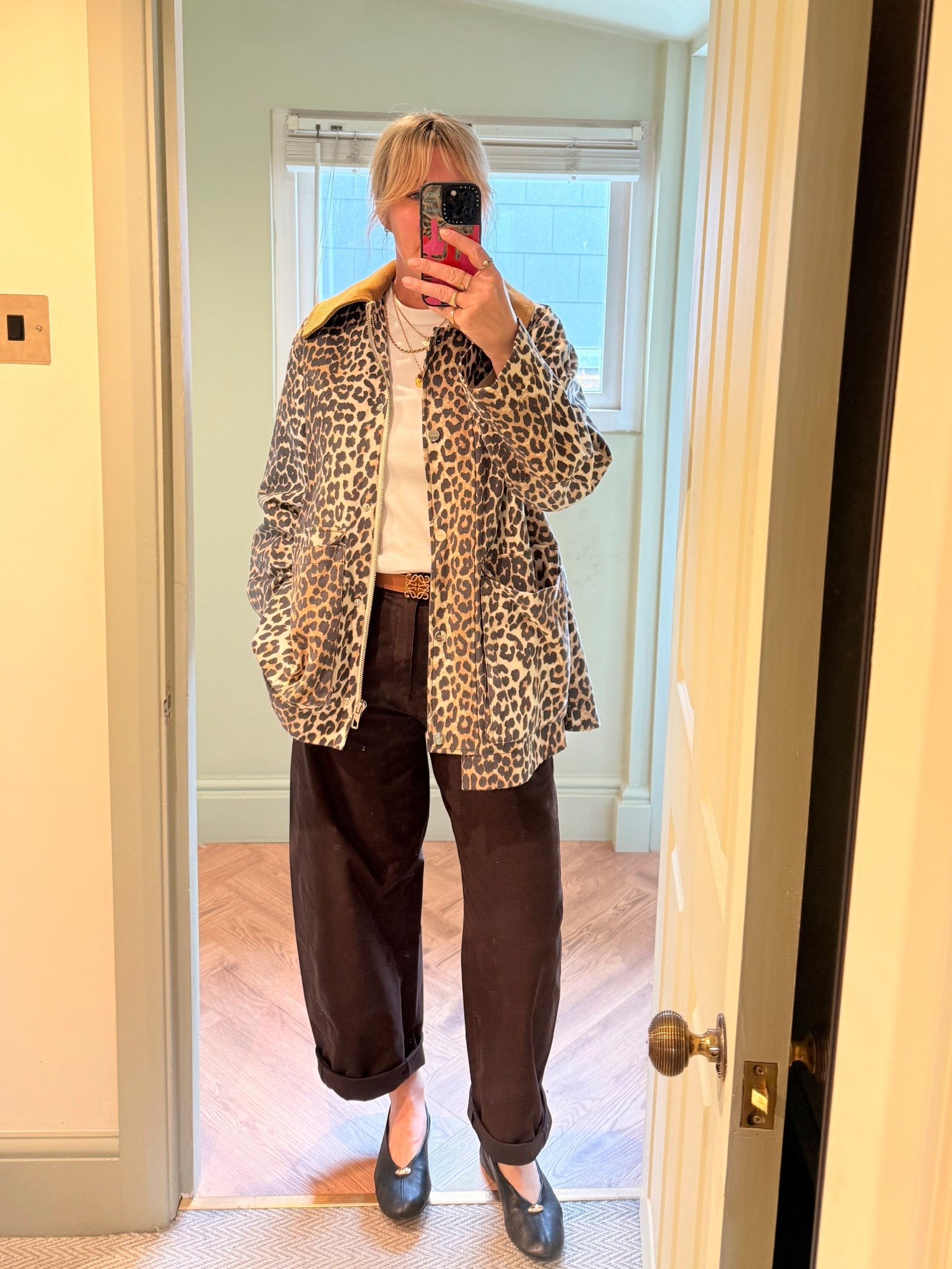 Uniqlo jersey barrel leg trousers with Ganni jacket 

#LTKover50style #LTKuk #LTKspring