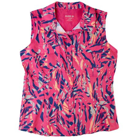 Reel Legends Womens Mariner Woven Sleeveless Top Small Pink multi | Walmart (US)