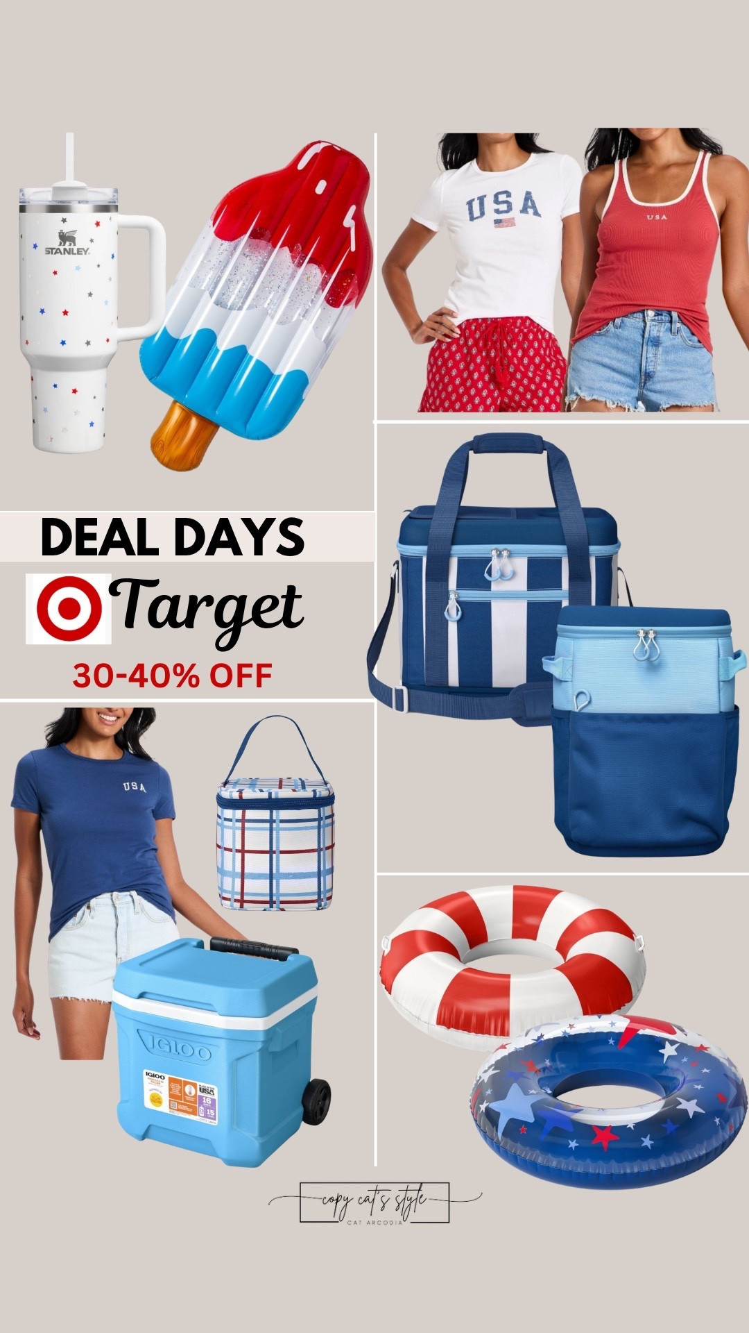 Celebrate the 4th with target deals. Target swim, Target coolers, TargetUSA tops, 4th of July party, 4th of July

#LTKHome #LTKSaleAlert #LTKSwim
