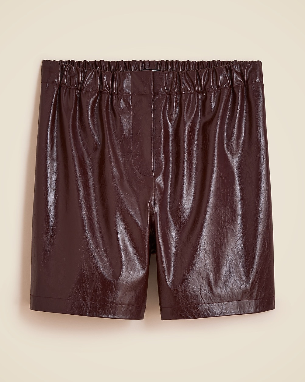 Boxer short in distressed faux leather | J. Crew US