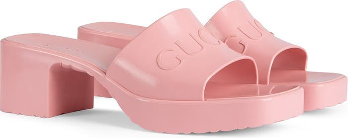 Rubber Logo Platform Slide Sandal | Nordstrom | Nordstrom