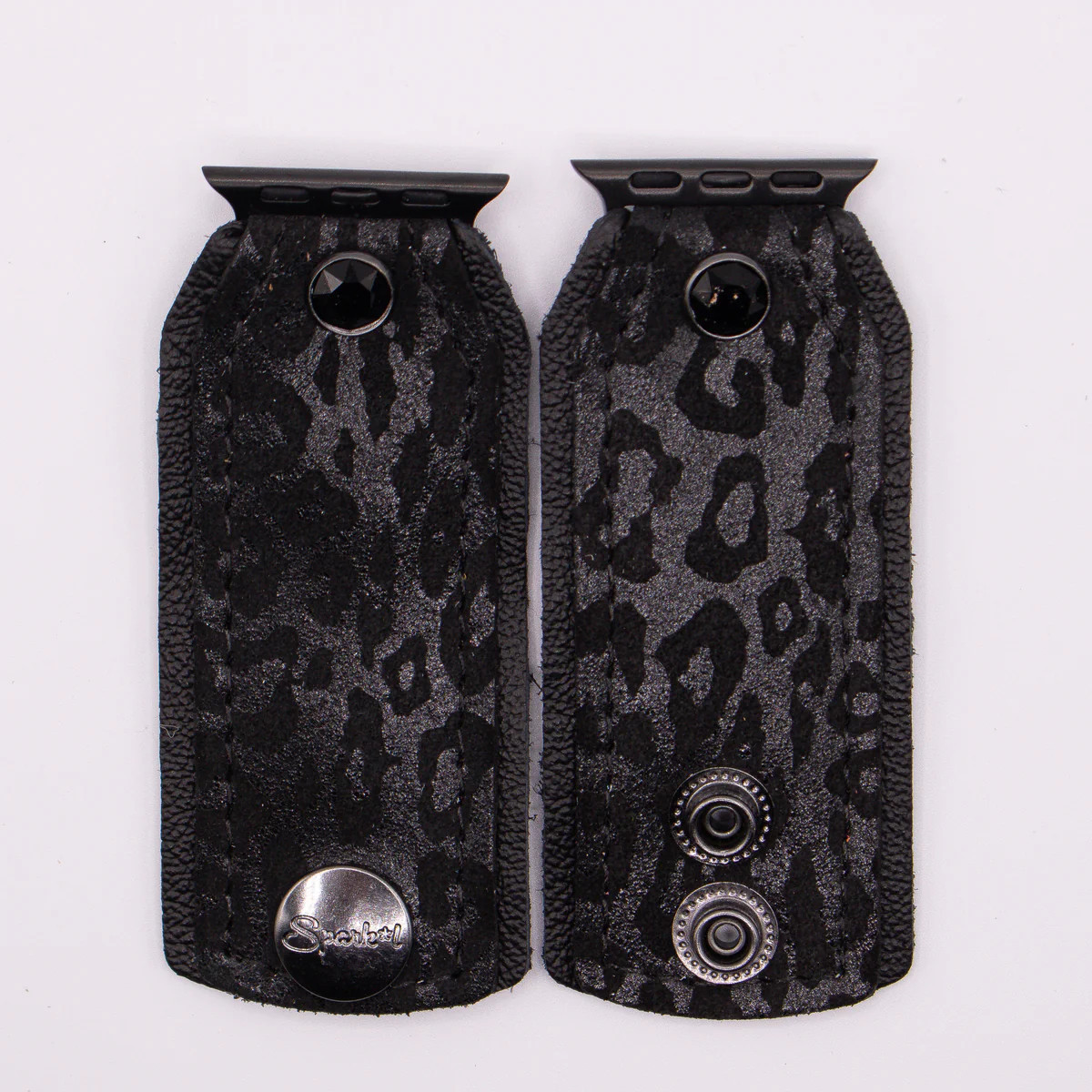 EASTER EGG - Bow Band in Large Leopard Noir (All Sizes, All Watch Types) | Sparkl