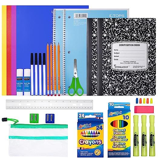 School Supplies for Kids, Back to School Supply Box, Supplies for Girls Or Boys, Supplies Bundle ... | Amazon (US)