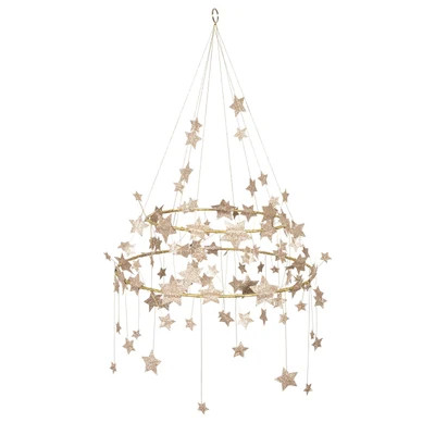 Gold Sparkle Star Chandelier | Meri Meri