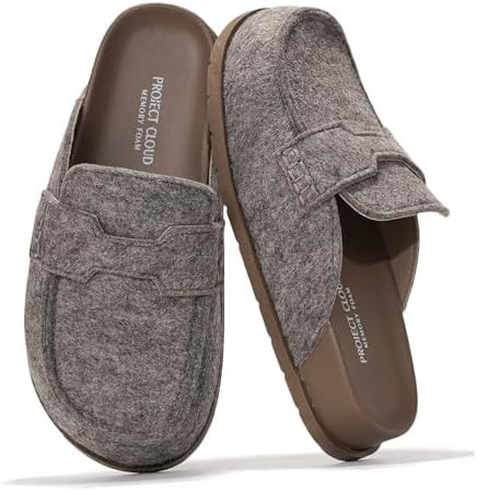 Project Cloud 100% Genuine Leather Womens Clog - Memory Foam Arch Support Non-Slip Sole Mules & C... | Amazon (US)