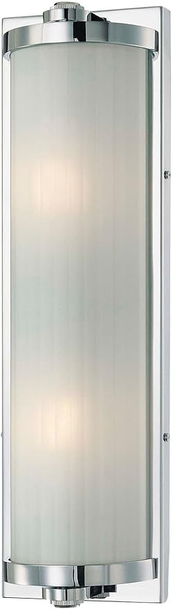 Minka Lavery Wall Sconce Lighting 6522-77, Hyllcastle Glass Wall Lamp Fixture, 2 Light, 120 Watts... | Amazon (US)