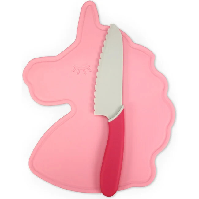 Rainbows & Unicorns Cutting Board & Knife Set | Maisonette