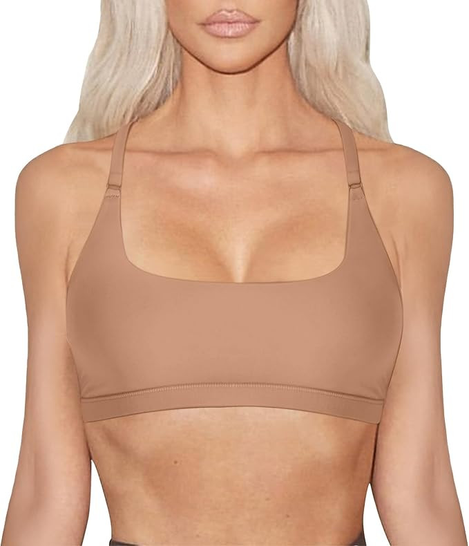 REORIA Women's Racerback Wireless Padded Comfortable Sleep Bralettes Bras for Women | Amazon (US)