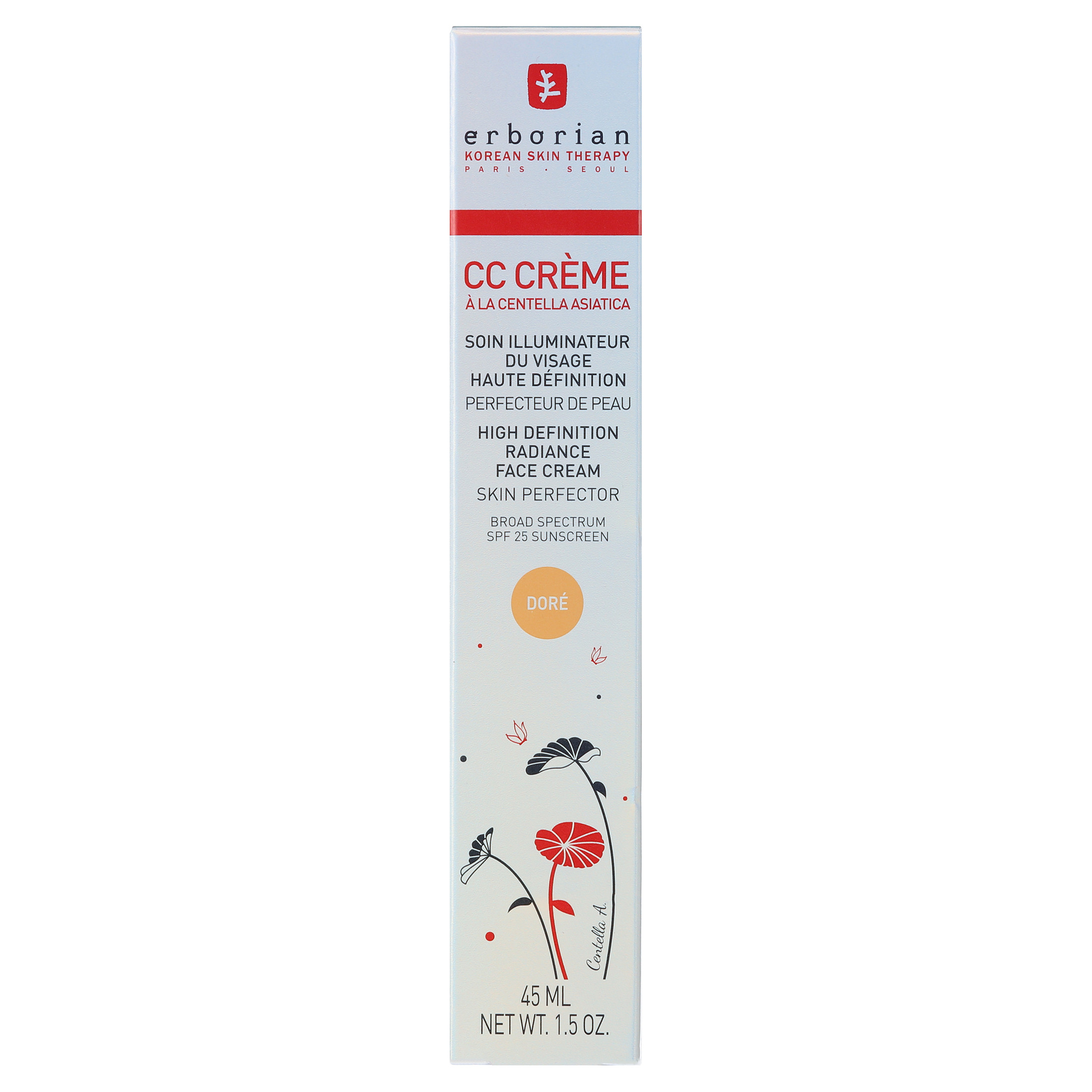 Cc Cream High Definition Radiance Face Cream SPF 25 - Dore by Erborian for Women - 1.5 oz Makeup ... | Walmart (US)