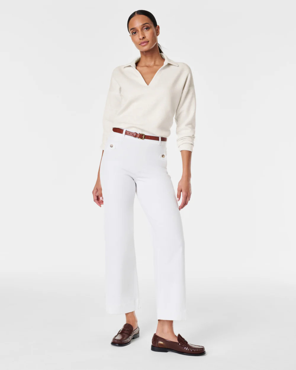 SPANX® Stretch Twill Pull-On Cropped Pant | Spanx