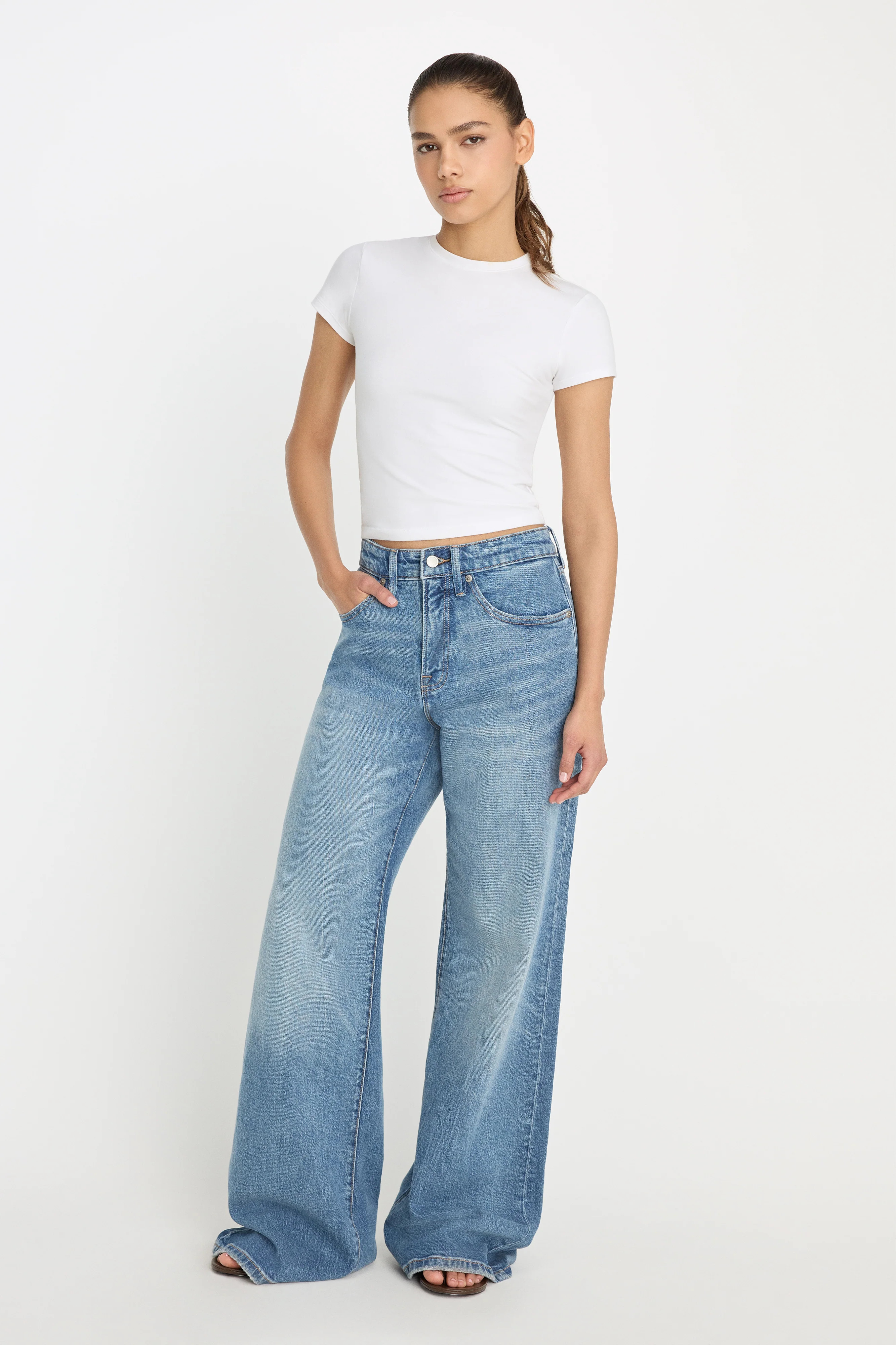 GOOD EASE RELAXED JEANS | INDIGO575 - GOOD AMERICAN | Good American