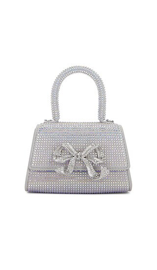 Bow Micro Bag in Silver | Revolve Clothing (Global)