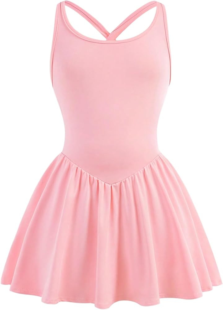 SOLY HUX Vestidos de tenis para ni\u00f1as, para verano, entrenamiento, golf, vestido atl\u00e9ti... | Amazon (US)