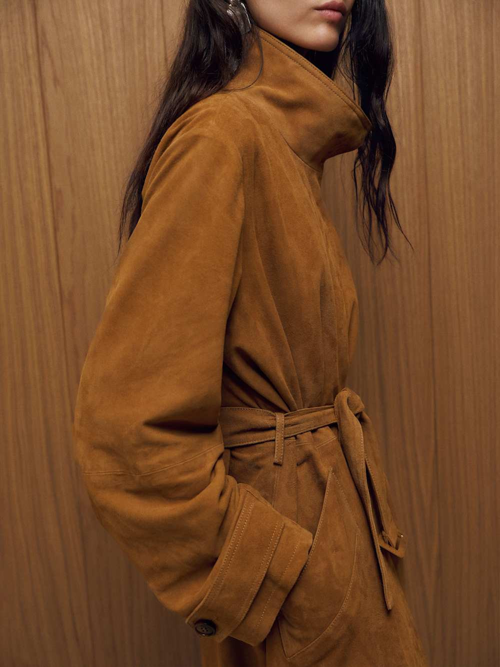 Veda Lyla Suede Trench | Reformation (Global)