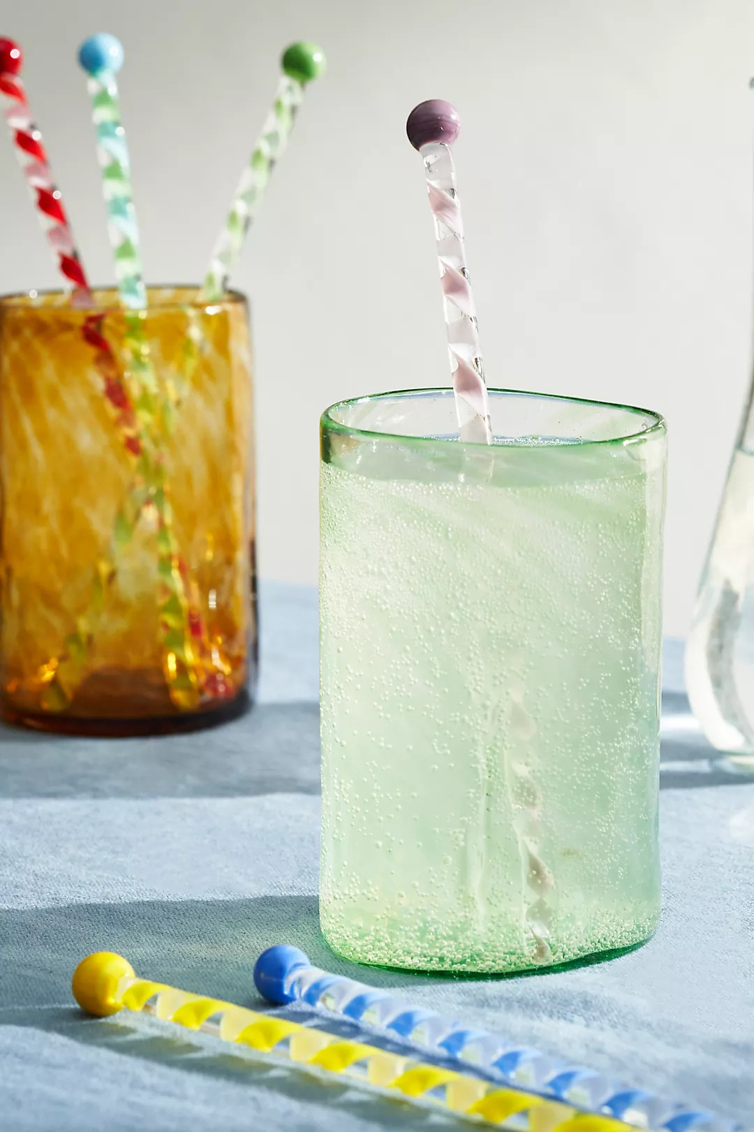 Colorful Twist Drink Stirrers, Set of 6 | Terrain