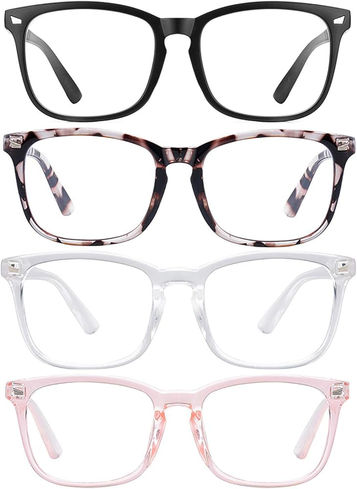 Blue Light Blocking Glasses Square Nerd Eyeglasses Frame Anti Blue Ray Computer Glasses Non Presc... | Amazon (US)