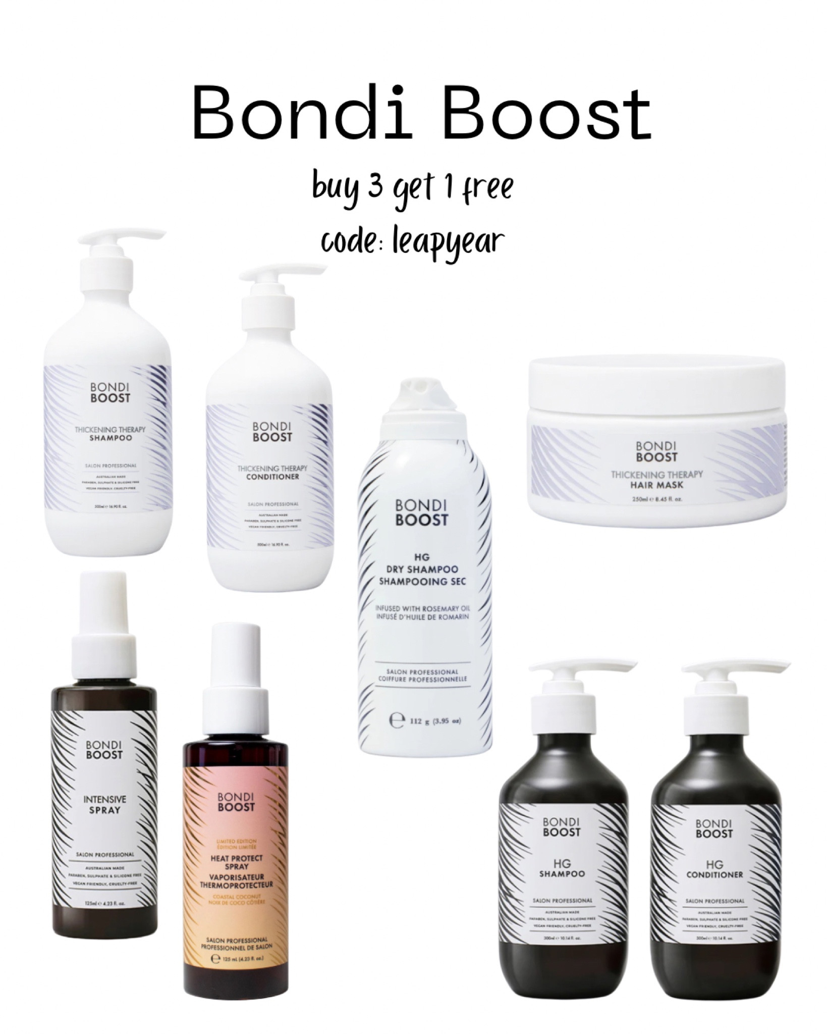 Once I hit my 50s my hair has been thinning like crazy, thxs #perimenopause

Leap day sale! Buy 3 get 1 free with code leapyear

